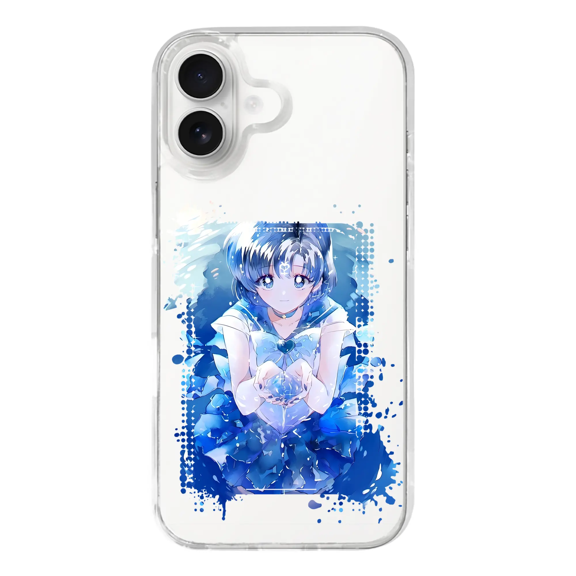 美少女戦士セーラームーン グッズ 水野 亜美 - iPhone 17シリーズ 透明スマホケース – 薄型・耐衝撃・精密フィット保護カバー